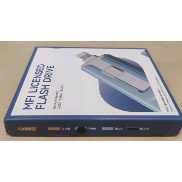 MFi Certified Flash Drive 256GB for iPhone USB Memory Stick - 256GB (Pink) New - Picture 4 of 4